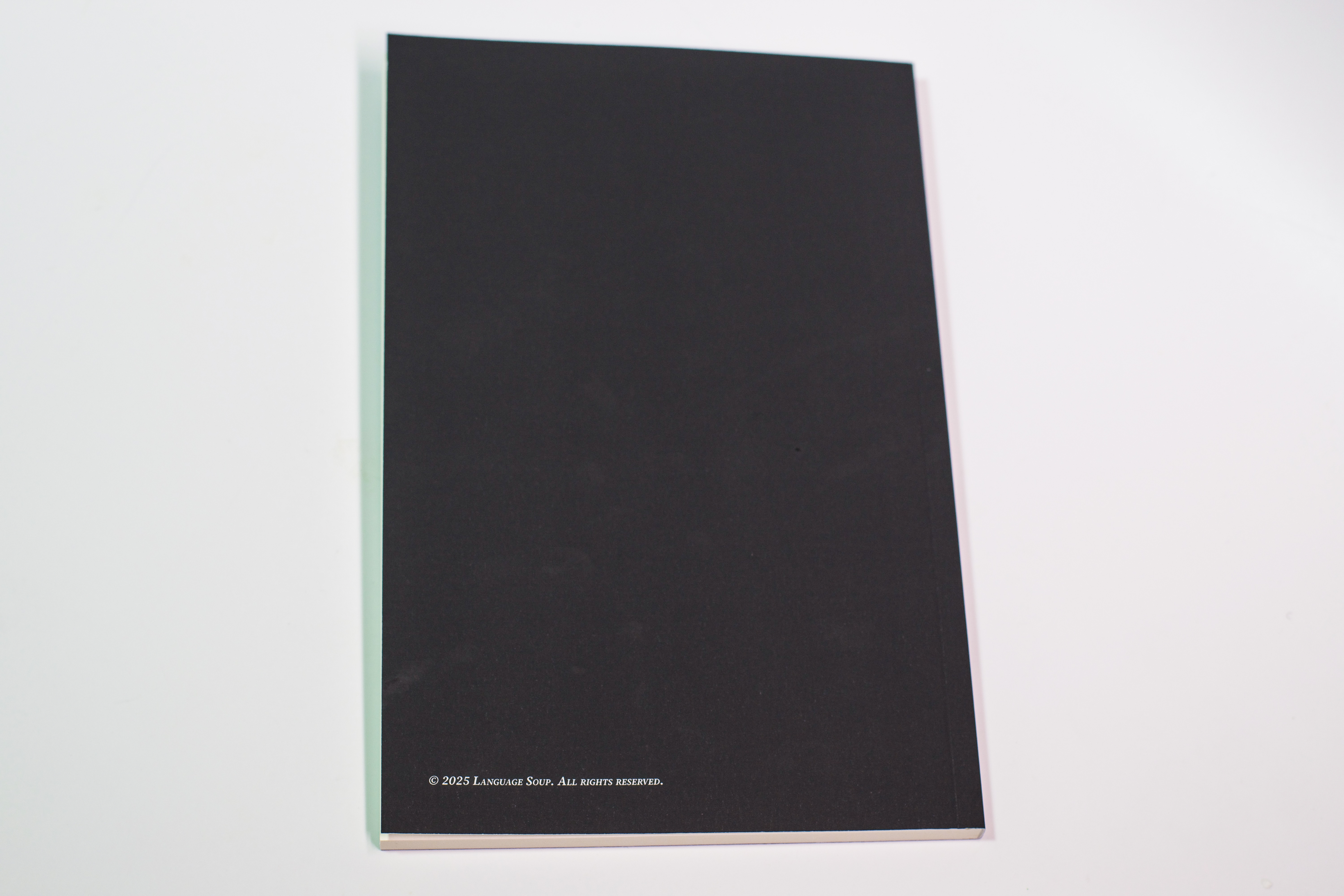 Back cover of the journal